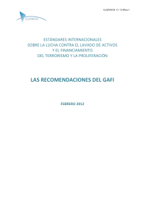 Recomendaciones del GAFI 2012: Est&aacute;ndares Internacionales AML/CFT