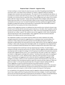 Research on Suggestive Selling in Movie Theaters