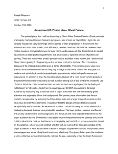 Ghost Protein Packaging Design Analysis Assignment