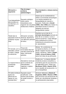 An&aacute;lisis de Argumentos Econ&oacute;micos y Filos&oacute;ficos