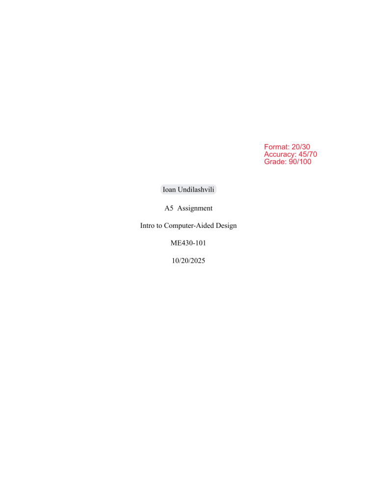A5 Assignment: Intro to Computer-Aided Design