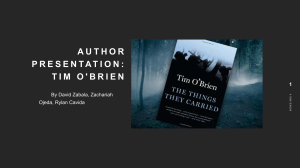 Author Presentation: Tim O'Brien & The Things They Carried