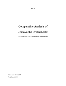 Comparative Analysis of China & US: Unipolarity to Multipolarity
