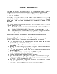 MKT400 Assignment 1: High-Involvement Purchase Analysis