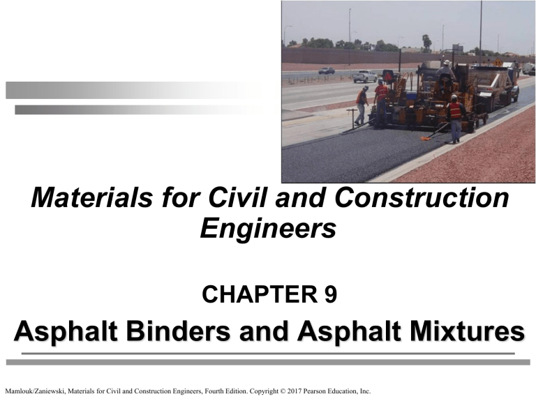 Asphalt Binders and Mixtures - Civil Engineering Textbook