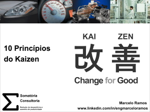 10 Princ&iacute;pios do Kaizen: Melhoria Cont&iacute;nua