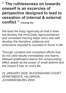 The Middle Way: Self-Discipline & Philosophical Insights