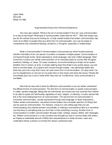 Argumentative Essay on Written Communication Benefits