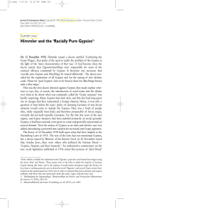 Himmler and the 'Racially Pure Gypsies': Nazi Persecution of Roma