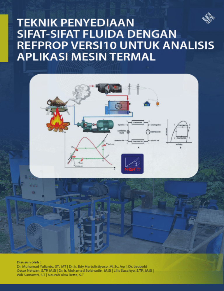 Mini Refrop Teknik Penyediaan Sifat Fluida dengan REFPROP V10 untuk Analisis Mesin ...