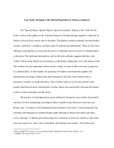 Celtic Ritual Depositions: A Museum Case Study