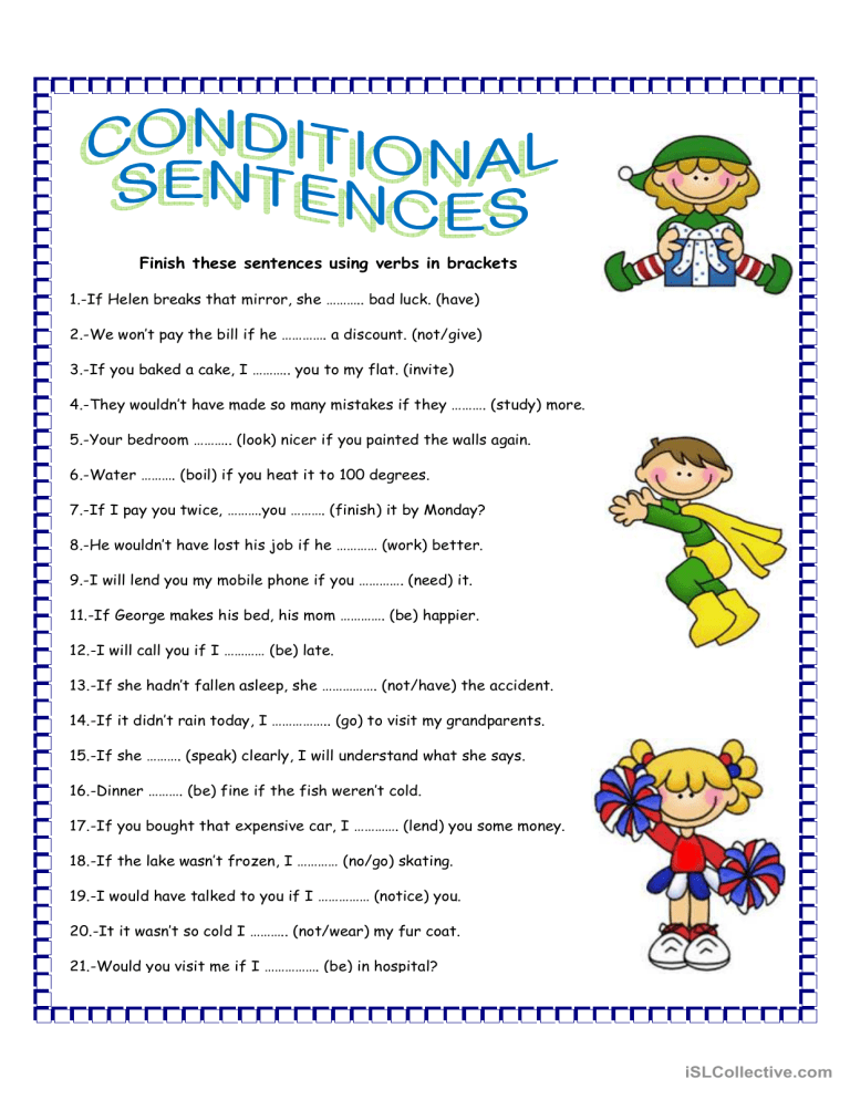 Conditional Sentences Worksheet