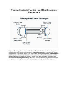 Floating Head Heat Exchanger Maintenance Handout