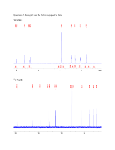 Spectral Data for Organic Chemistry Questions 6-8