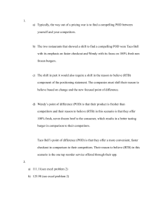 Business Marketing Exam Answers: POD, Pricing, Consumer Behavior