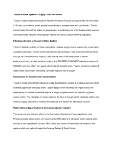 Tucson's Water System & Supply Chain Resilience