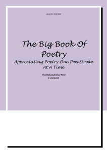 Grace's Poetry: A Collection of Emotive Verses