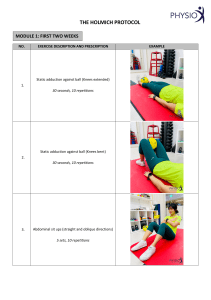 Holmich Protocol: Exercise Modules 1 & 2 Guide