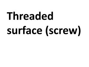 Threaded Surface (Screw): Classes, Fits, and Standards
