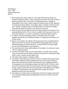 Asthma Case Study: Borderline Respiratory Failure Analysis