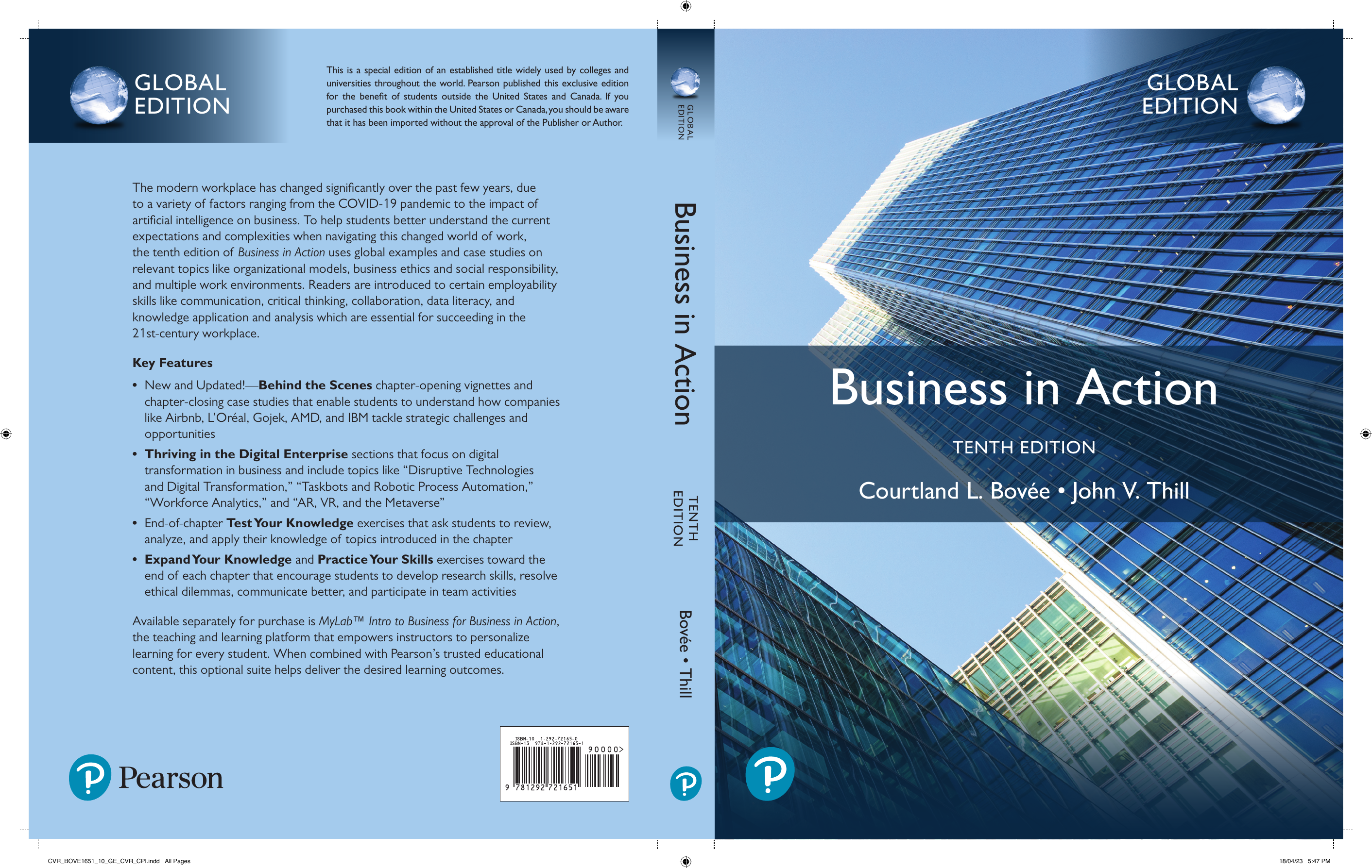 Business in Action 10th Edition Global Textbook