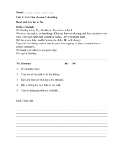 Unit 4: Activities - Lesson 2 Reading Comprehension Worksheet