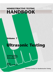 Nondestructive Testing Handbook Vol 7: Ultrasonic Testing