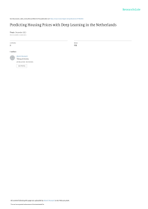 Predicting Housing Prices in Netherlands with Deep Learning Thesis