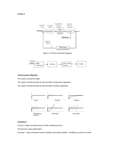 Lecture 1: Control Systems Basics