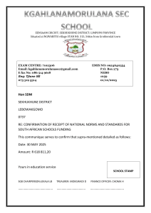 Kgahlanamorulana SEC Funding Confirmation Letter