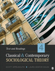 Classical & Contemporary Sociological Theory Textbook 4th Edition