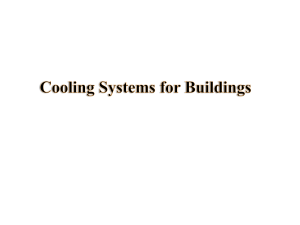Cooling Systems for Buildings - Refrigeration Principles