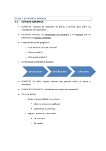 Econom&iacute;a y Empresa - Tema 1