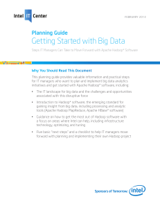 Planning Guide: Getting Started with Big Data