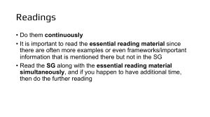 Study Guide: Effective Reading & Revision Strategies