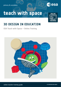 ESA 3D Design in Education Teacher Training Guide