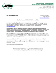 English Translation of SNI 8153:2015 Plumbing Standard Released
