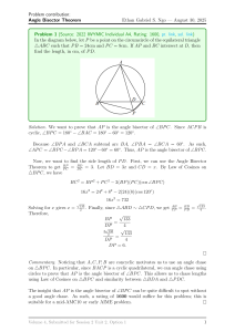 Angle Bisector Theorem Problems & Solutions