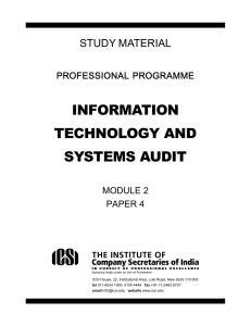 Information Technology and Systems Audit Study Material