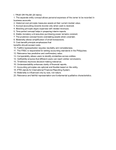 Accounting Principles True or False Quiz (20 Items)