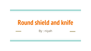Round Shield and Knife: Anglo-Saxon Tools