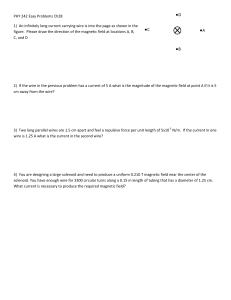 PHY 242 Easy Problems Ch28 - Magnetic Fields