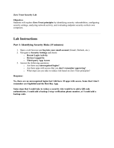 Zero Trust Security Lab: Practical Cybersecurity Exercises