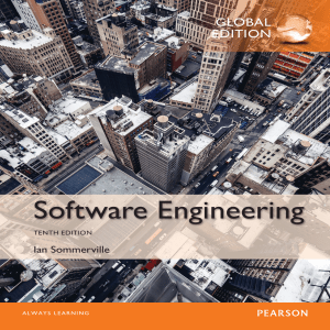 Software Engineering Tenth Edition Textbook by Ian Sommerville