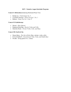 RCP August Interlude Concert Programs