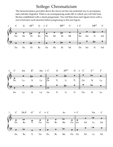 Solfege: Chromaticism - Music Theory Exercises