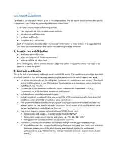 Lab Report Guidelines: Format, Structure, and Content