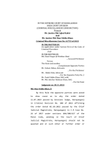 Bangladesh Supreme Court Criminal Judgment on Pledge Goods Theft