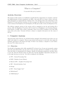 CNIT 17600 Lab 1: Computer Anatomy & Raspberry Pi