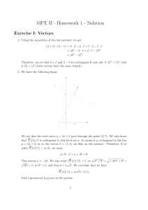 MFE II Homework 1 Solution: Vectors & Gradient